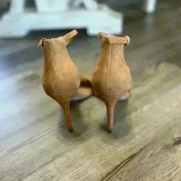 ALDO Women Beige Blush Suede Stiletto Shoe Sandal - Picture 2 of 5